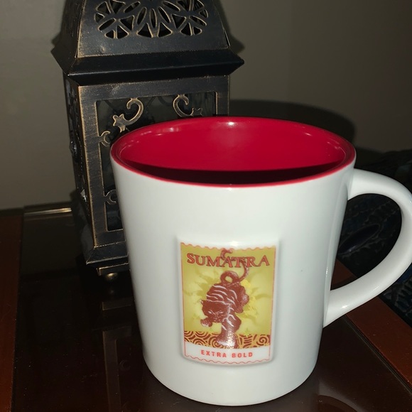 Starbucks 2006 Sumatra coffee mug 16oz 4"x4"